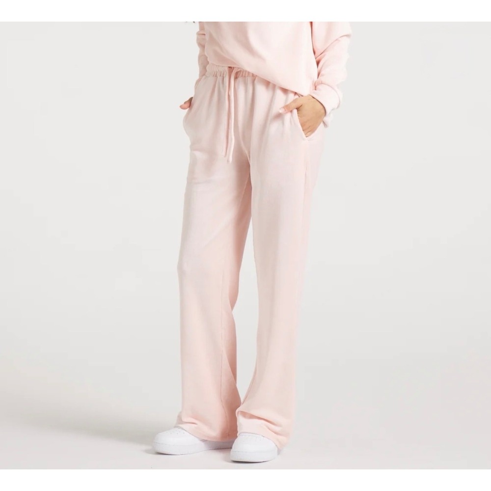NWT Southern Marsh Courtney Corduroy Lounge Pants Pink Velour M Preppy